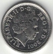 Wielka Brytania 5 pence pensów 2001 - 18 mm - nr 2