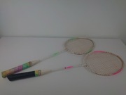 Rakietki, paletki do badmintona (2 szt.)