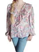 SheIn Koszula w kwiaty S kawaii japan style gyaru lolita