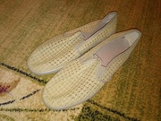 Tenisówki mokasyny espadryle siatka siatkowane męskie 44 beżowe