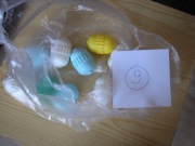 Jajka z kinder niespodzianek - puste 9 karbowane