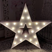 Biała gwiazda oświetlenie ledowe