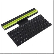 Klawiatura Bluetooth Składana Smartphone Tablet Przenośna Zielona