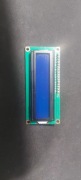 Wyświetlacz LCD 2x16 znaków niebieski + konwerter I2C LCM1602