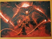 Władca Pierścieni / LOTR Balrog obraz przestrzenny 3D Hueforge