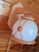 Kinkiet drewniany sprawny 