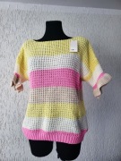 Sweterek krótki rękaw kolorowy 38