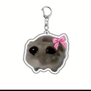 Brelok z Chomikiem i Różową Kokardką – Dodatek, który Podbije Twoje Serce!