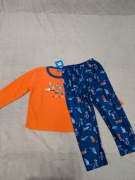 Nowa kolorowa polarowa dwuczęściowa piżama w auta cars Primark 122