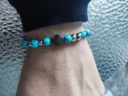 Różaniec na rękę kamień turkus 