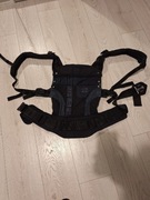 Nosidełko MANDUCA + ocieplacz dla niemowląt Czarne ergonomiczne dla dziecka