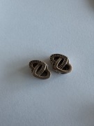 Pandora oryginalne charmsy splecione serca rose gold