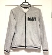 PEPPERTS Ciepła BLUZA 146/152 Dresowa rozpinana Bomberka Szara IDEAŁ