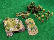 Zestaw terenów do gier bitewnych - skala 28mm