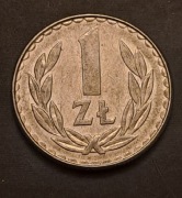 Moneta 1 zł 1988 PRL.