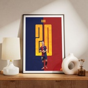 Dani Olmo - plakat A3 - Fc Barcelona