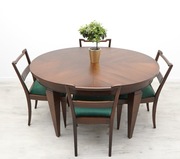 Zabytkowy stół + 4 krzesła, lata 20-te. Po renowacji. 