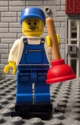 Minifigurka LEGO COL09-16 col144 Plumber, Hydraulik, Seria 9
