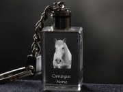 Camargue Horse brelok sześcienny ŚWIECĄCY Koń