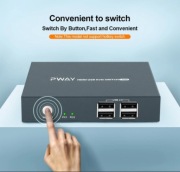 PWAY MODEL PW-S7206H HDMI HDMI KVM SWITCH 2 IN 1 OUT, 2 PORTY