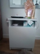 Classic szafka nocna / stolik nocny 30x30x40 cm biała 