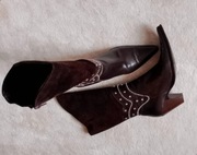 Włoskie skórzane kozaki Premium