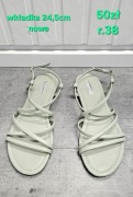 Płaskie sandały damskie - r. 38 / 24,5cm