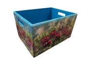 Skrzynia ręcznie malowana: Maki