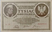 1000 marek 1919 maj majowe PMG 62 rzadszy ZR. Nie AA IA A/A  wb