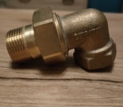 Śrubunek grzejnikowy kątowy 3/4'' mosiężny 