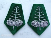 Dystynkcje Srebrne szyszki bez obszycia