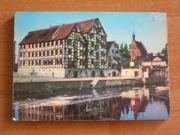 Bydgoszcz Spichrze nad Brdą fotografia barwna na drewnie? sklejce? PRL