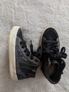 Szare zamszowe skórzane zasuwane buty sportowe trampki Geox Respira 28