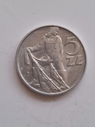 PRL-NAJRZADSZE MONETY OBIEGOWE-5 ZŁ 1974