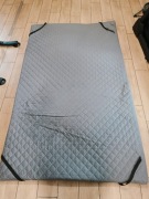 Materac nawierzchniowy nakładka na materac szary 120/200