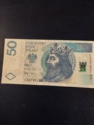 50 zł 2017r. Z paczki bankowej ser. CA