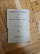 Zygmunt Krasiński – „Listy do Adama Potockiego” (wydanie przedwojenn