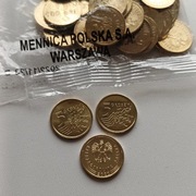 3x 5 groszy 2022 mennicze rzadkie mennica warszawska 