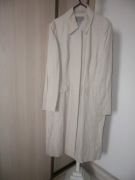 EMPORIO ARMANI BEŻ LEN WISKOZA CUPRO PIĘKNY! + APASZKA JEDWAB 36 S