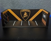 Lamborghini Garaż Diorama 1:64 samochody Hot Wheels