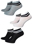 Skarpety skarpetki stopki białe czarne szare sport sportowe bawełna zestaw