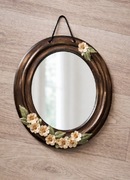 Unikatowe lustro dekoracyjne w stylu vintage – rustykalne / boho