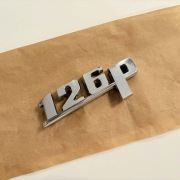 Znaczek emblemat 126p Fiat 126p  metalowy chrom oryginał