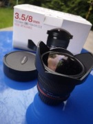 Fish eye samyang CS II f3,5 8mm stan bdb Nikon