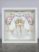 Pamiątka Pierwszej Komunii Świętej – gablota z szybą