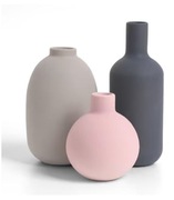 Winter Shore Ceramiczne wazony do dekoracji domu 3szt