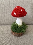 Grzyb muchomor na szydełku 