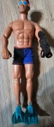 Action Man Nurek 30 cm Hasbro lata 90 + akcesoria