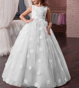 Sukienka biała,nowa, 140rozm.NNJXD ,(176&nr)