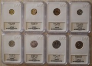 1,2,5,10,20,50 gr i 1,2 zł 2019 CAŁY KOMPLET - OPRÓCZ 5 ZŁOTYCH GCN MS68